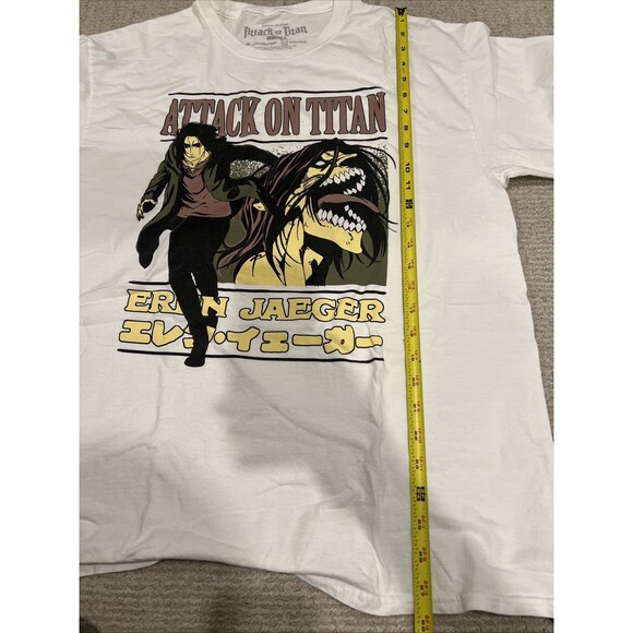 Attack on Titan & Mob Psycho 100 Lot of 2 Shirts Manga Anime Sz Large - Picture 5 of 13